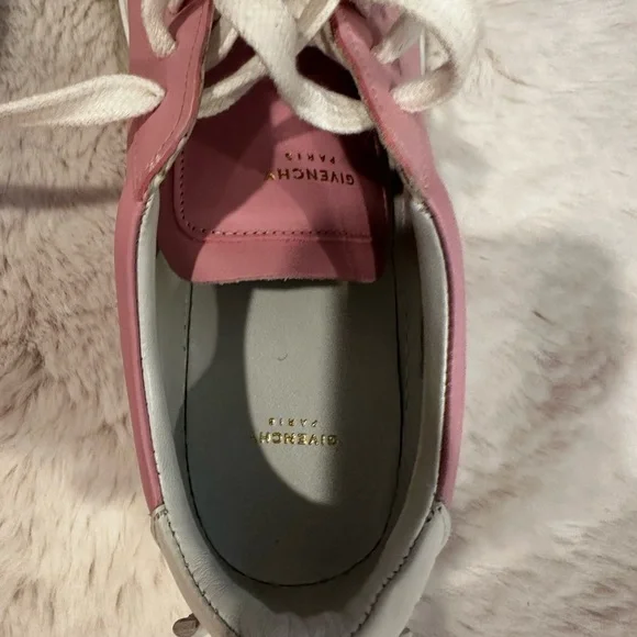 Givenchy Women's Pink Lace-Up Sneakers - Picture 4 of 5